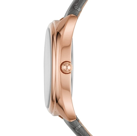 Fossil Women's Leather Gabby Stainless Steel Crystal-Accented Quartz Watch - Picture 2 of 4